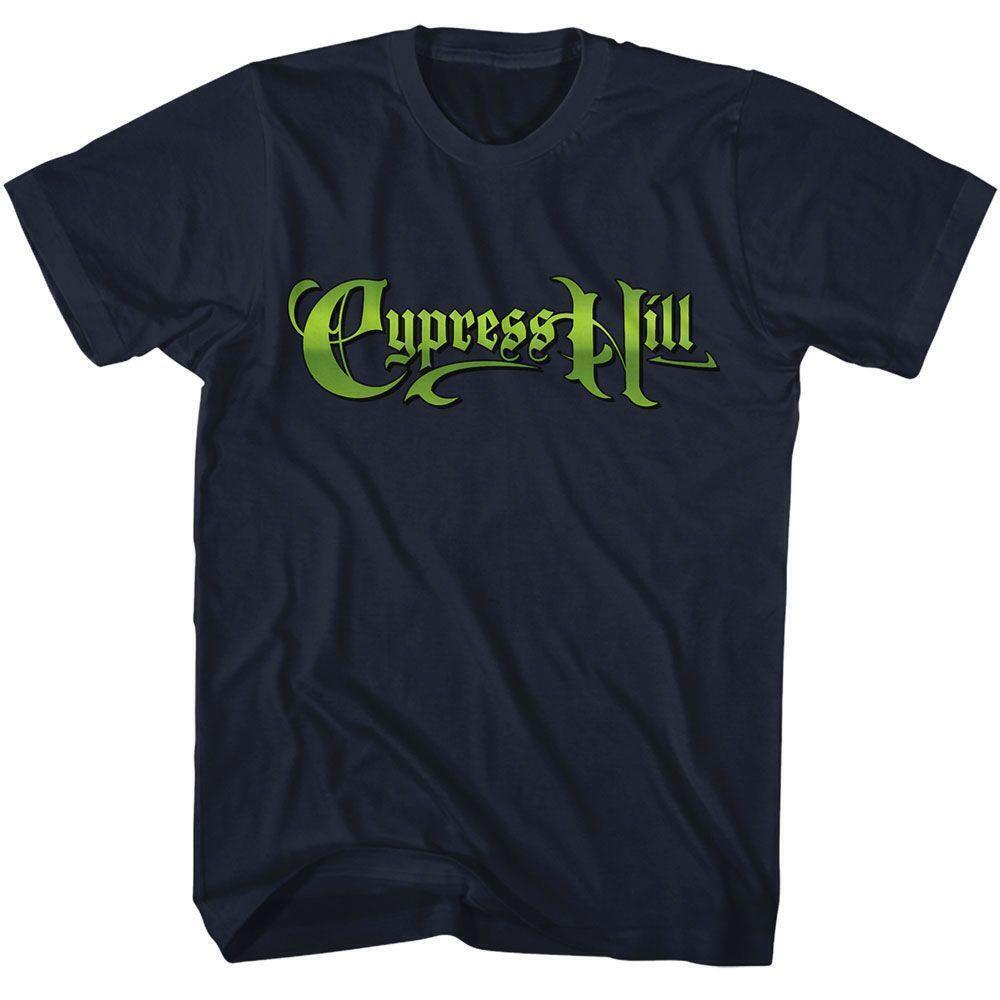 Cypress Hill Gradient Logo Navy T Shirt